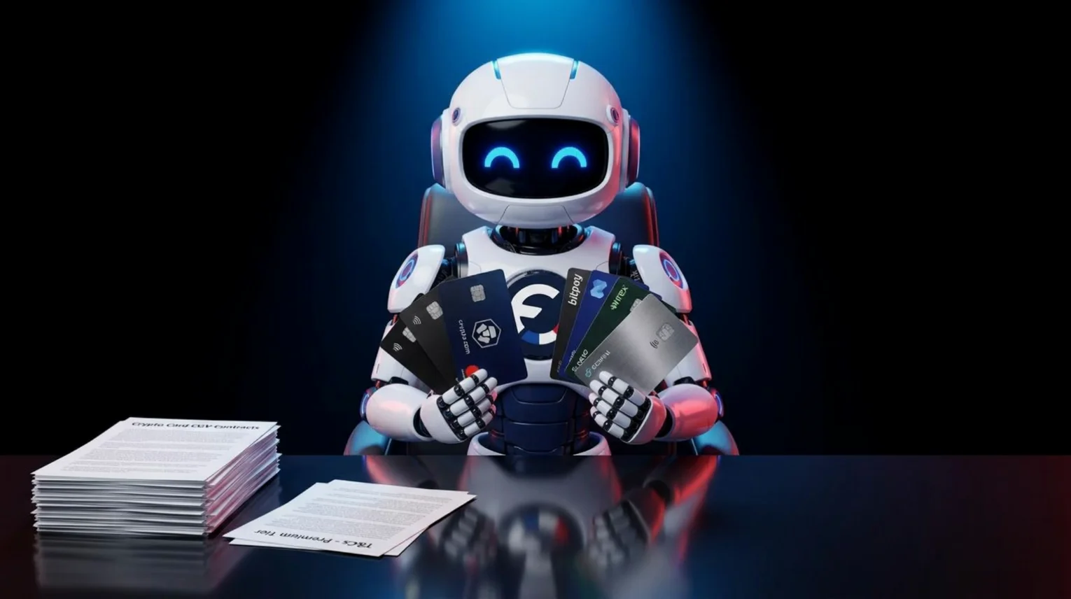 Le robot agent IA d'Upside, expert des cartes bancaires crypto