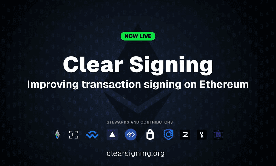 Ethereum lance Clear Signing pour en finir avec les signatures à l'aveugle