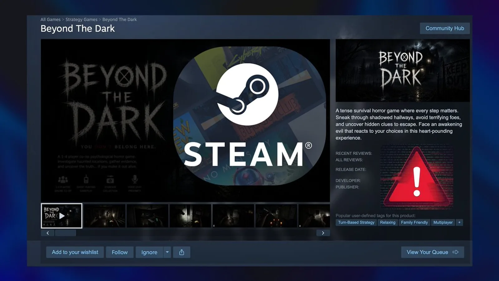 Steam : un jeu gratuit cachait un malware visant les wallets crypto