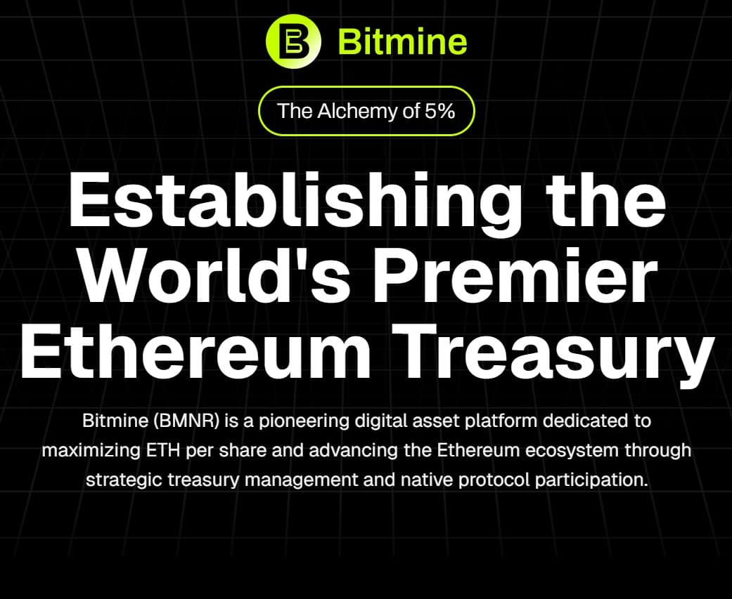 BitMine de Tom Lee : 8,9 milliards de pertes latentes sur l'ETH