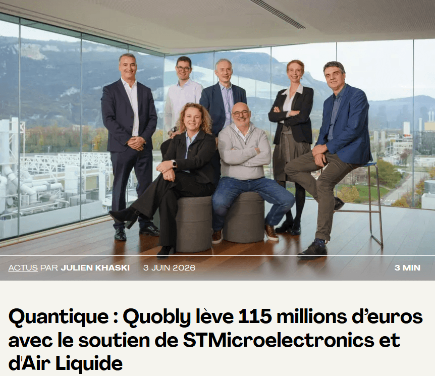 Quobly lève 115 millions d'euros pour son ordinateur quantique silicium