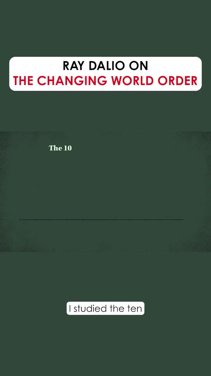 Ray Dalio et les 500 ans d'empires : le cycle florin, livre, dollar et ce qu'il prédit pour le prochain ordre mondial