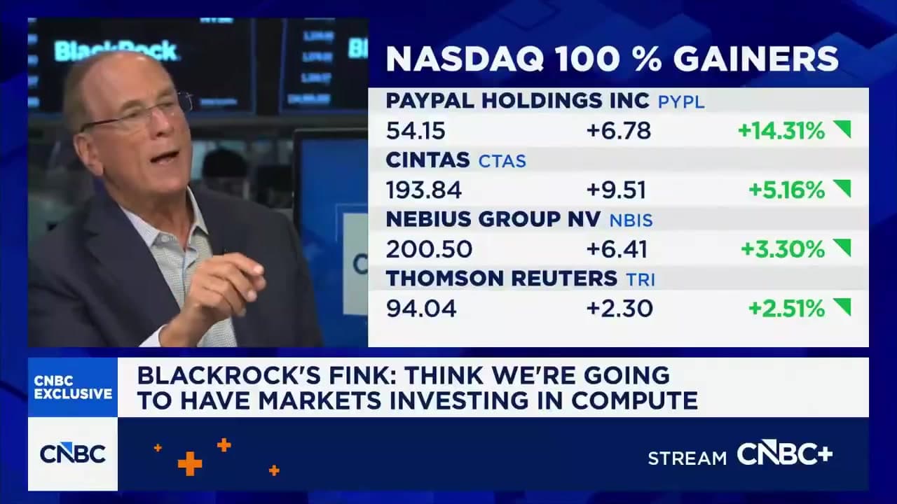 Larry Fink (BlackRock) : la Chine gagne la course à l'IA grâce à 100 GW de nucléaire et 100 GW de solaire