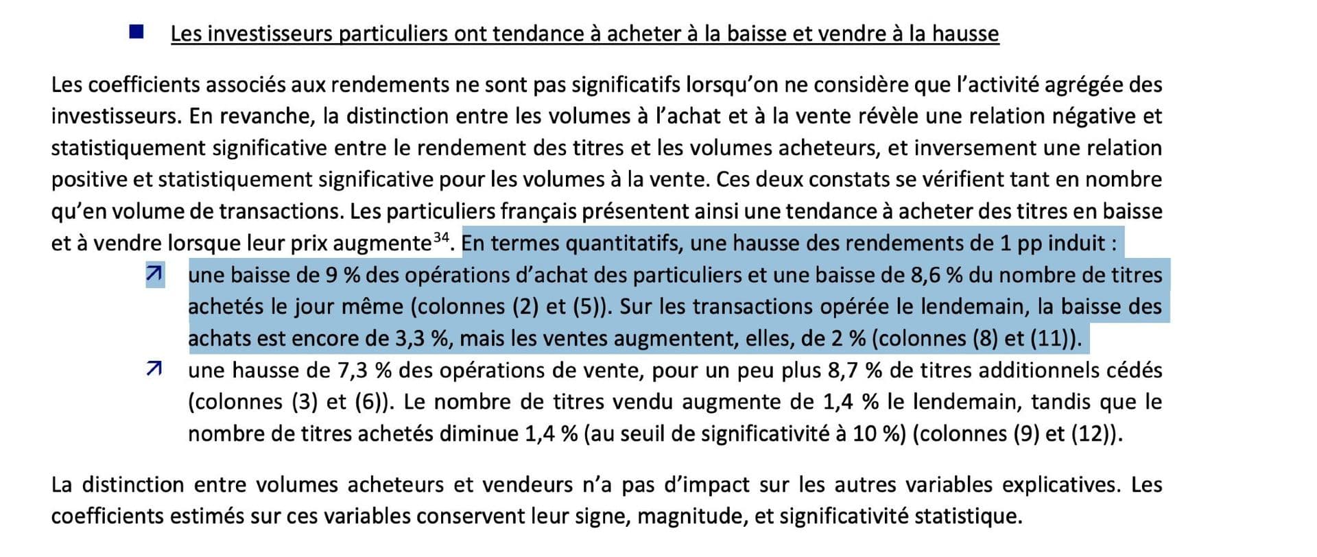 Effet de disposition sur le CAC 40 : les particuliers français vendent leurs gagnants et gardent leurs perdants, selon l'AMF