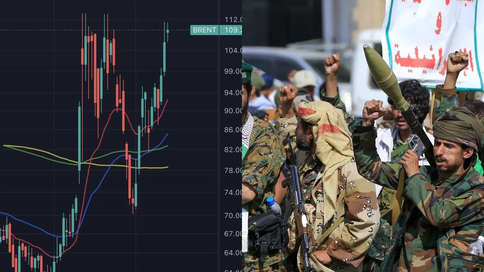 Les Houthis contrôlent la côte yéménite de la mer Rouge : le Brent remonte vers 110 dollars, Bab el-Mandeb sous menace directe