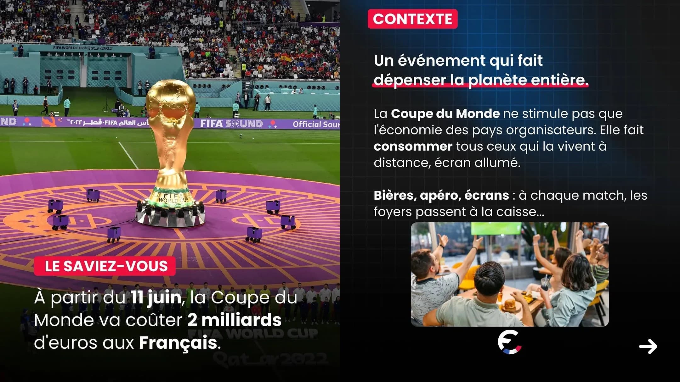 Coupe du Monde : 2 milliards d'euros de consommation